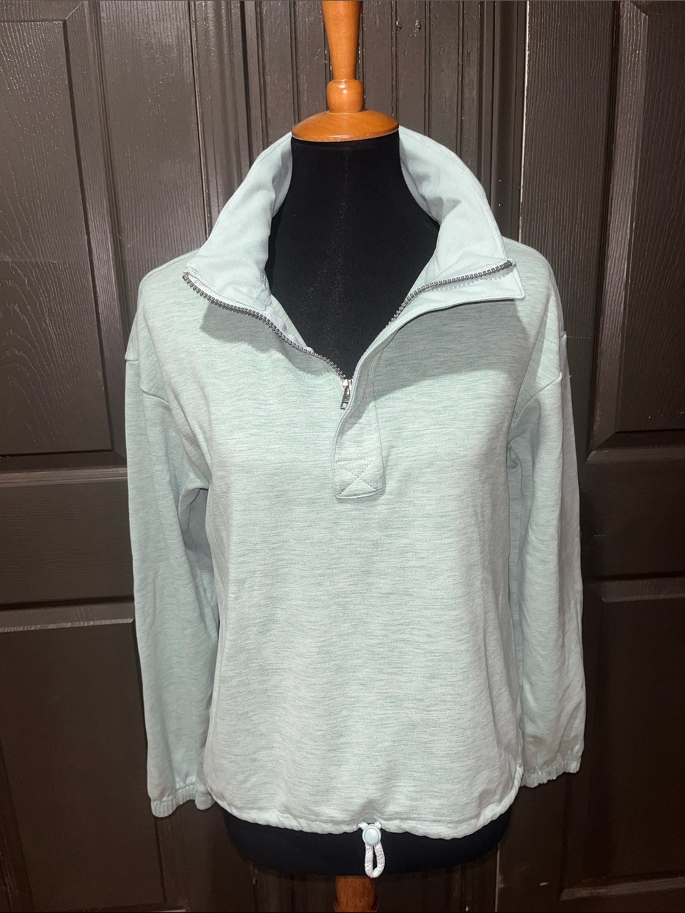 Avalanche Light Mint Half-Zip Pullover Hoodie